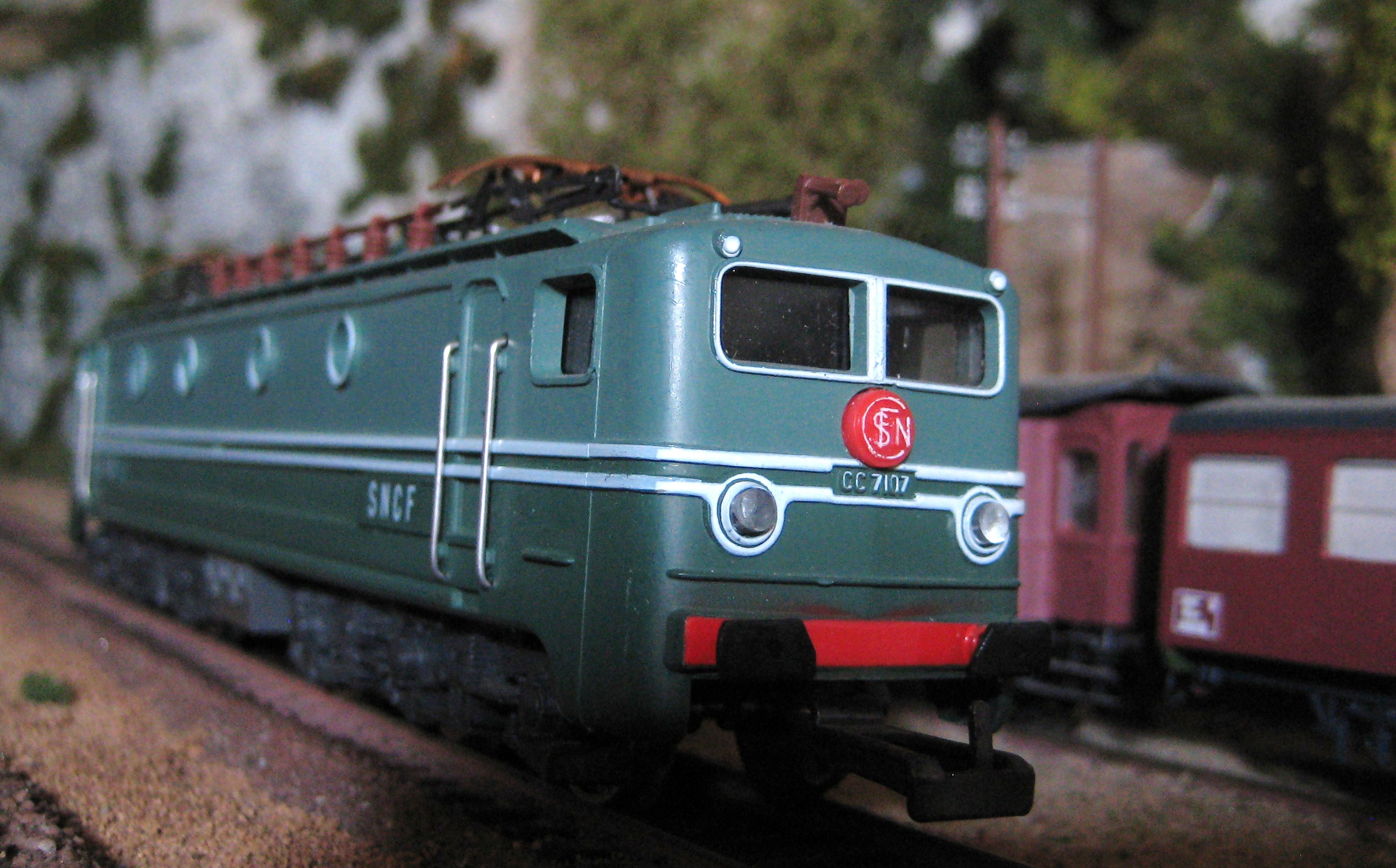 Locomotive électrique HO CC 7107 SNCF – Jouef 208029LG – Avec Boîte – Testée